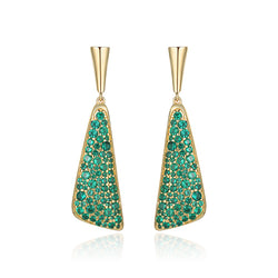 LADY PERLA™ Seaweed Series 925 Sterling Silver Drop Earrings