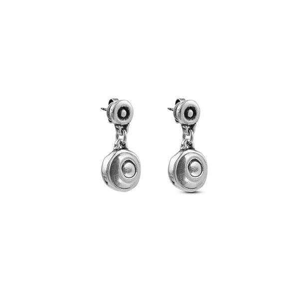 CICLÓN™ Díscola Murano Glass Button Crystal Earrings